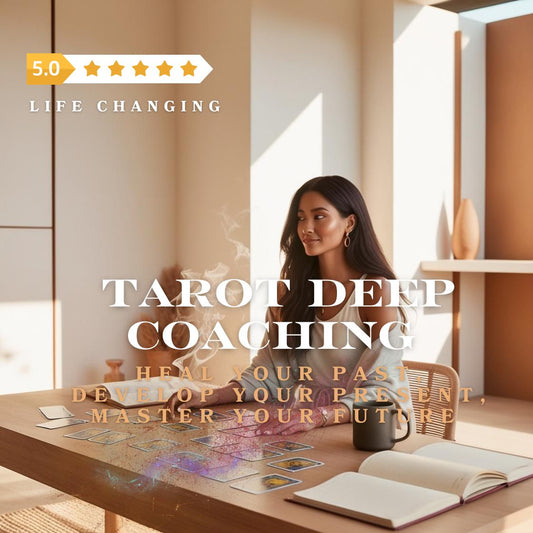 (Life Changing )Tarot Coaching 8 x Readings ✨ Free Study Journal ✨